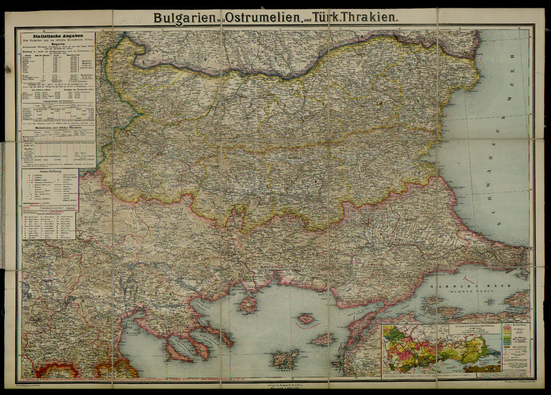 Bulgarien mit Ostrumelien und Turk. Thrakien : mit kartographischen und statistischen Beilagen zum Verstandnis der orientalischen Krise