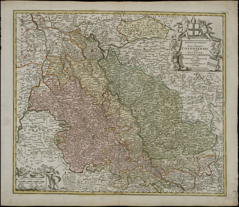 Archiepiscopatus et electoratus coloniensis ut et ducatum Juliacensis et Montensis nec non comitatus Meursiae nova tabula