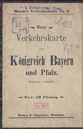 Neue Verkehrskarte vom Konigreich Bayern und pfalz