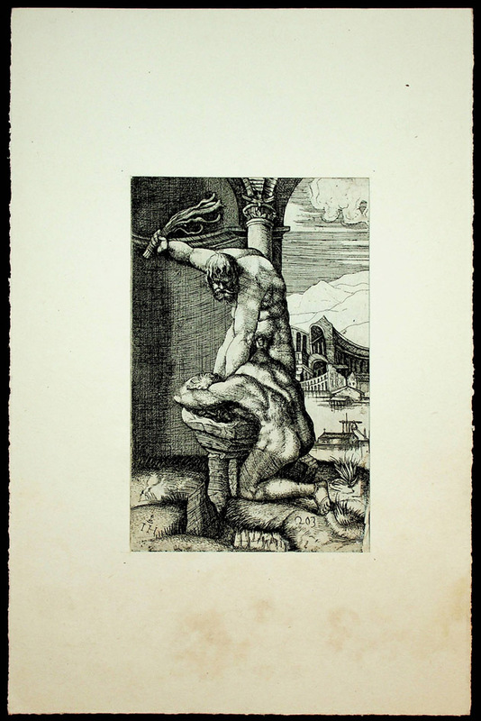 A Man Whipping Another Man