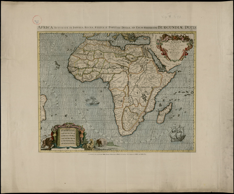 L'Afrique Diviseґe en ses Empires, Royaumes, Et Estats : a` l'Usage de Monseigneur Le Duc De Bourgogne
