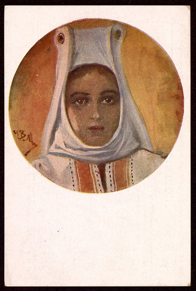Млада жена от Бешли. Jeune femme de Beschli. Eine junge Frau aus Beschli.