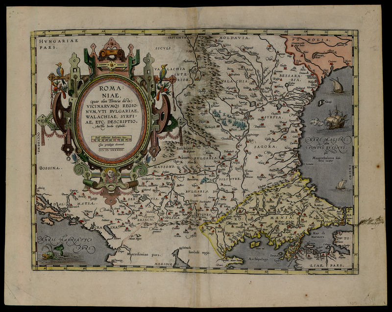 Romaniae, (quae olim Thracia dicta) vicinarumq. regionum, uti Bulgariae, Walachiae, Syrfiae, etc. Descriptio. Auctore Jacobo Castaldo