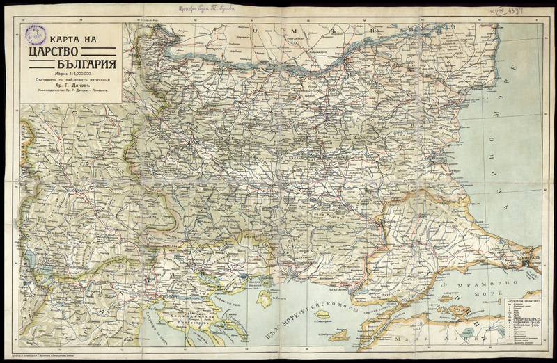 Карта на царство България