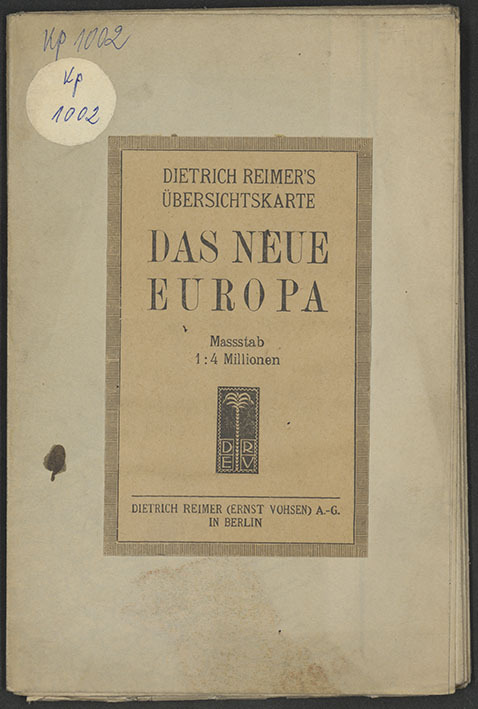 Dietrich Reimer's Ubersichtskarte das neue Europa