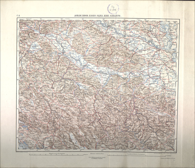 Ubersichtskarte von Mitteleuropa