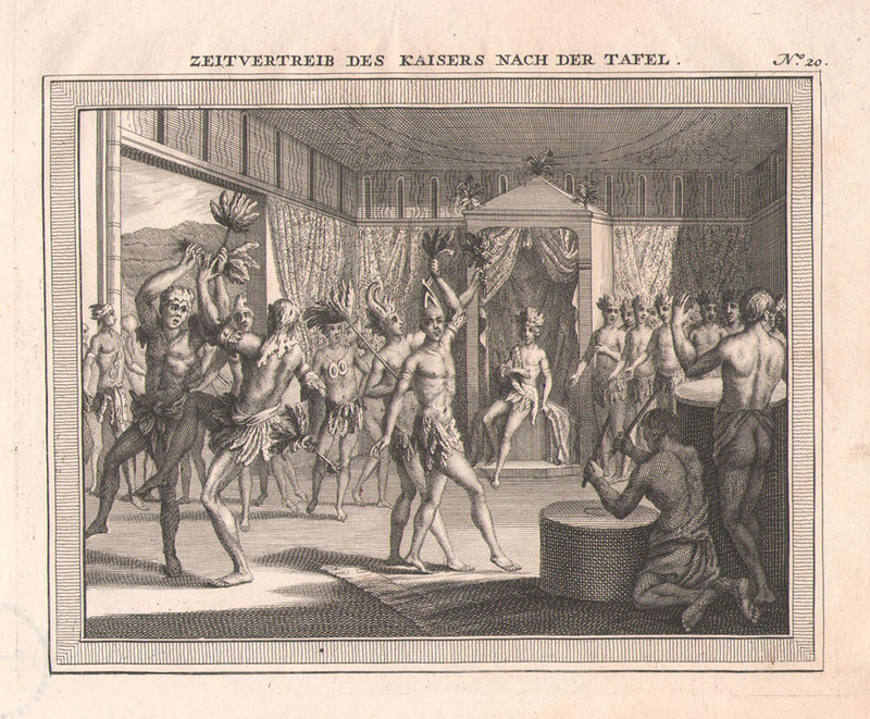 Zeitvertreib des kaisers nach der tafel