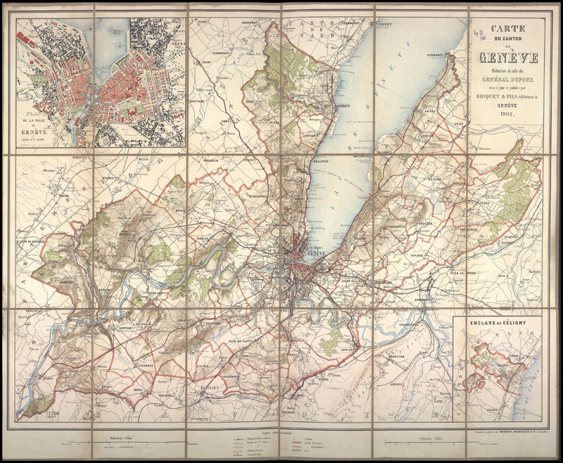Carte du canton de Geneve