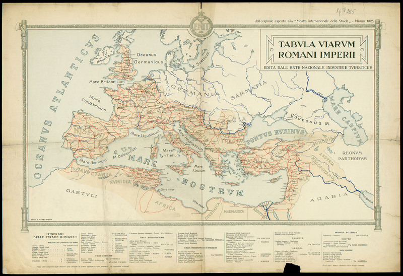 Tabula viarum Romani imperii Roma