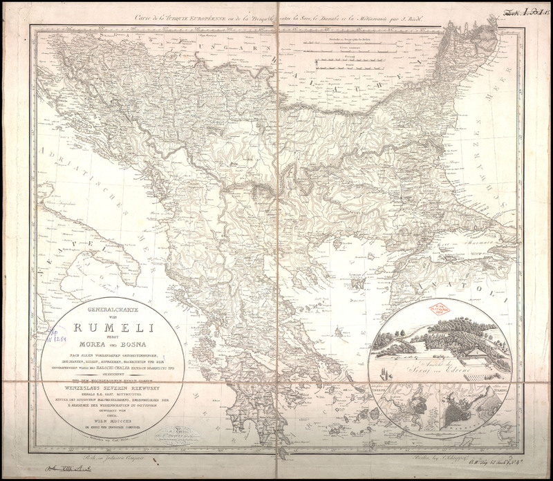 Generalcharte von Rumeli nebst Morea und Bosna
