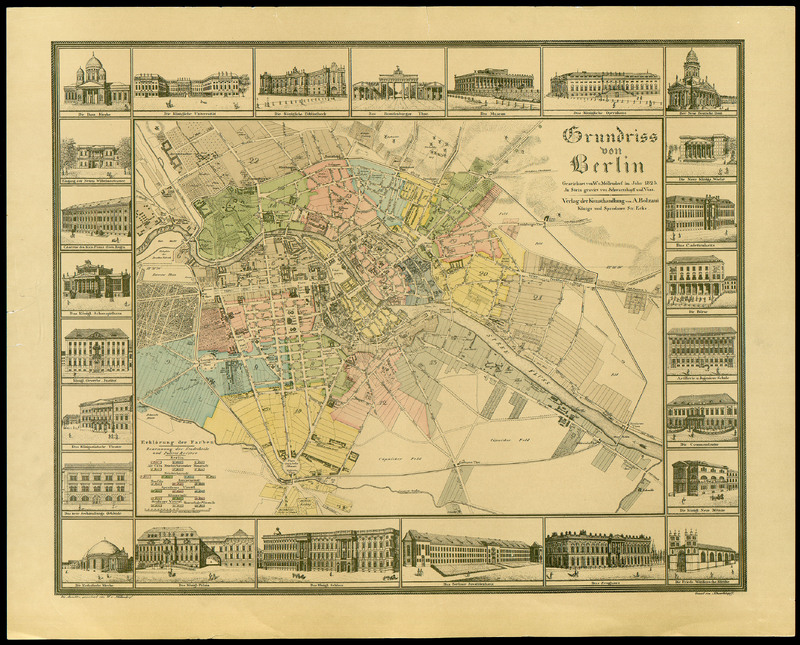 Grundriss von Berlin 1825