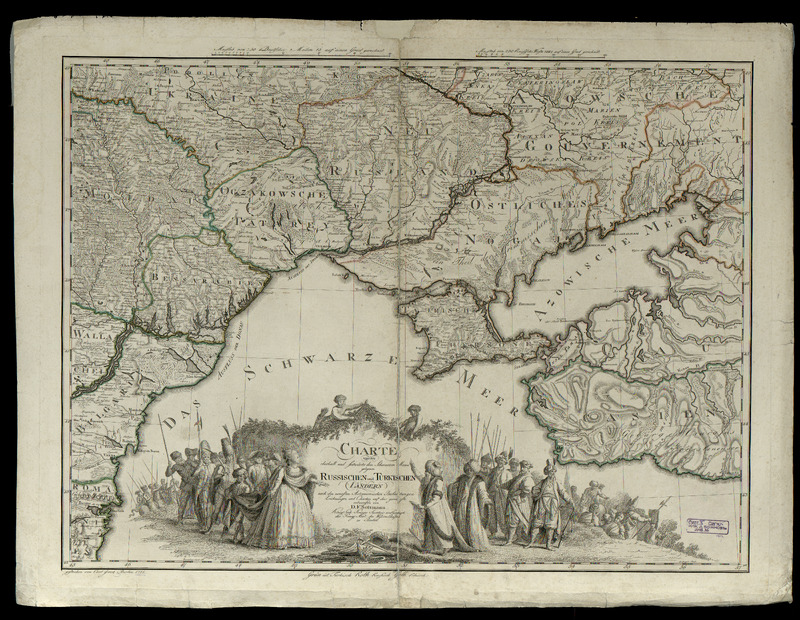 Charte von den oberhalb und seitwarts dem Schwarzen Meer gelegenen Russischen und Turkischen Landern nach den neuesten astronomischen Beobachtungen, Zeichnungen und Charten auf das genaueste entworfen on D. F. Sotzmann