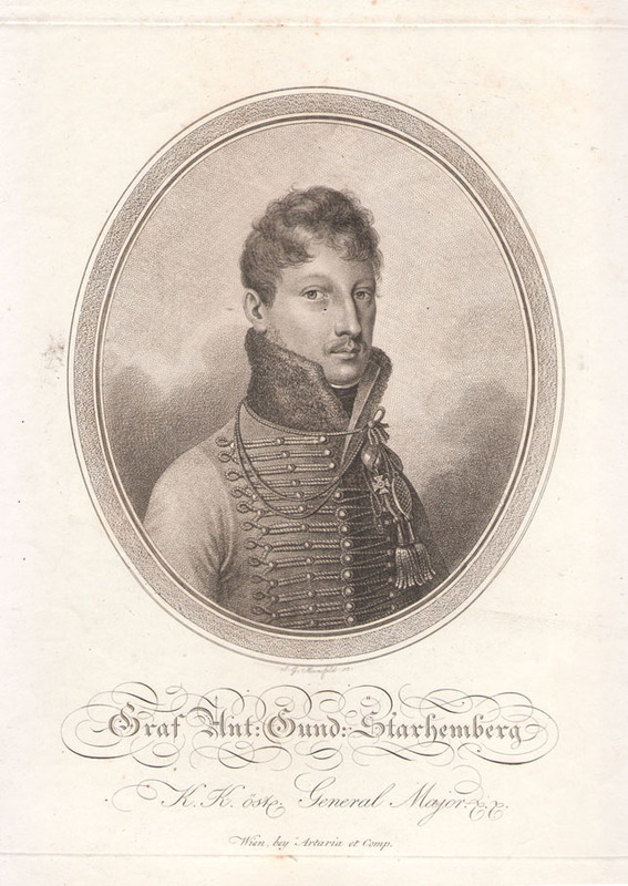 Anton Gundakar Graf von Starhemberg. K.K. General Major