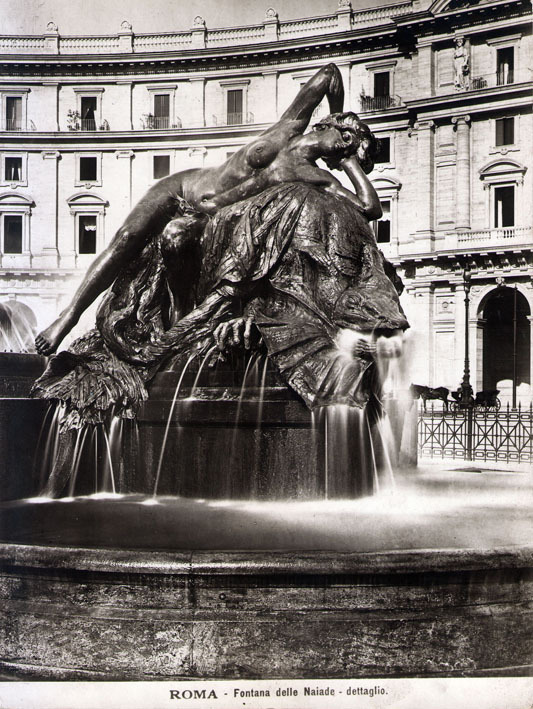 Roma. Fontana delle Naiade-dettagli