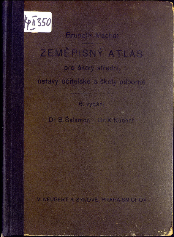 Zemepisny atlas pro skoly stredni, ustavy ucitelske a skoly odborne