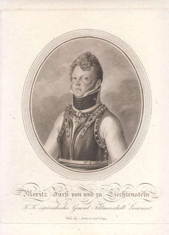 Moritz Furst Liechtenstein. Feldmarschallleutnant der osterreichischen Armee.