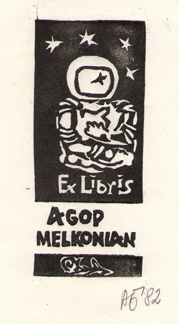 Exlibris Agop Melkonian