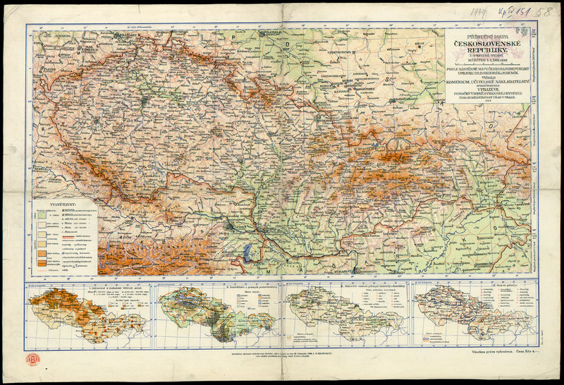 Ceskoslovenskе republiky. Prirucni mapa