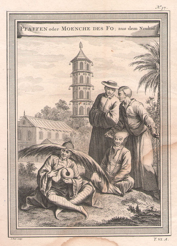 Pfaffen oder Moenche des Fo; aus dem Neuhof