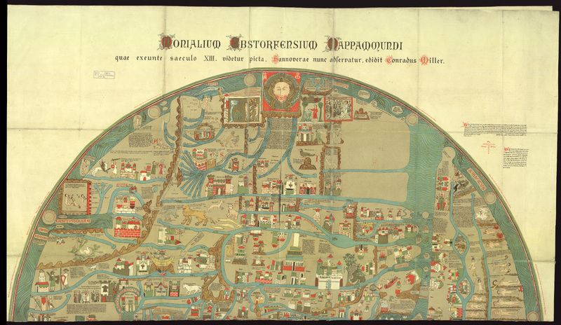 Monialium Ebstorfensium Mappamoundi [annos 1280-1290] quae exeunte saeculo XIII. videtur picta. Hannoverae nunc adservaturq edidit Conradus Miller