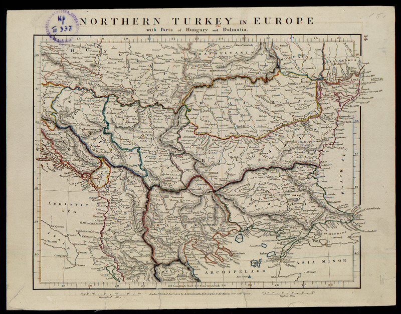 Northern Turkey in Europe with Perts of Hungary and Dalmatia