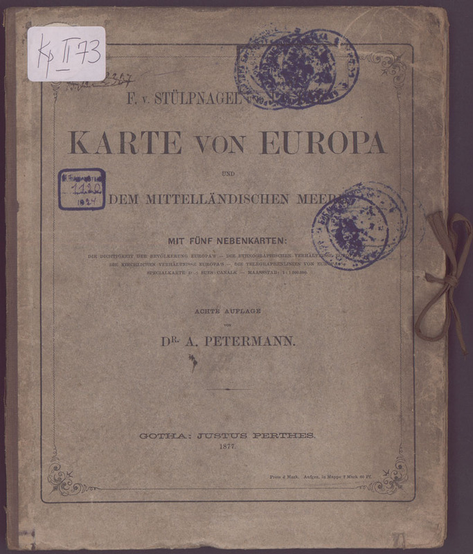 Karte von Europa und dem Mittellandischen Meere