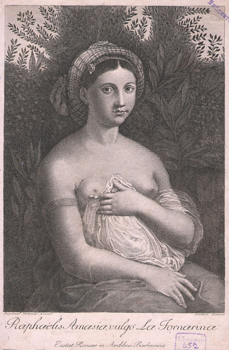 Raphaelis Amasia, vulgo la Fornarina : Exstat Romae in Aedibus Barberinis