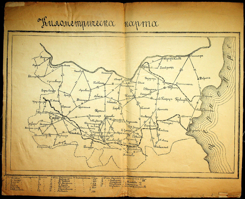 Километрическа карта