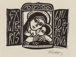 Exlibris Lju. Lorencova