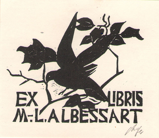 Exlibris M. L. Albessart
