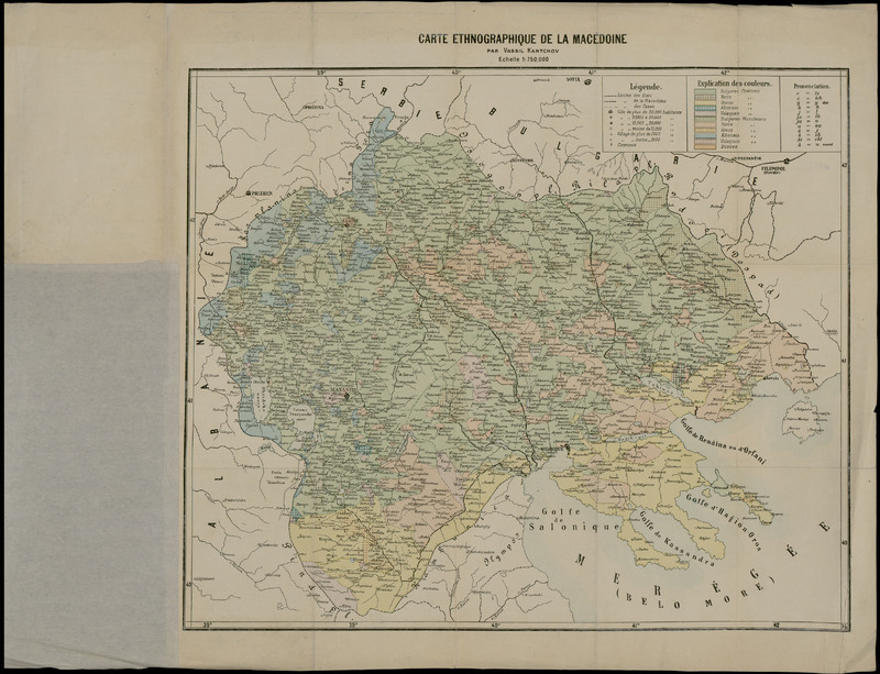 Carte ethnographique de la Macedoine