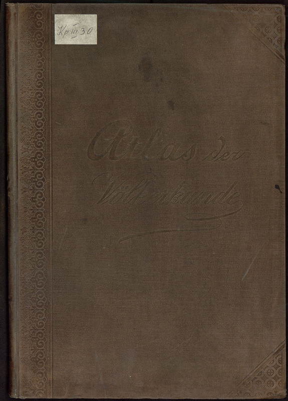 Atlas der Volkerkunde, (Berghaus Physikalischer Atlas, Abteilung VII.). 15 kolorierte Karten in Kupfertisch mit 49 Darstellungen