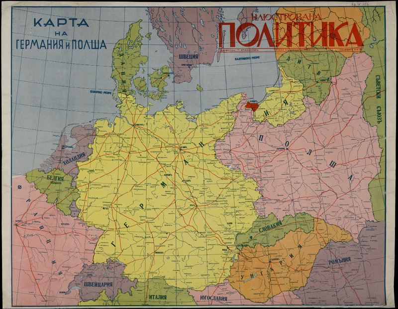 Карта на Германия и Полша