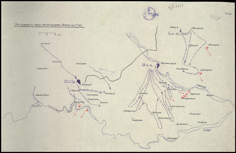 Разузнаването пред фронта на втора армия на 6-ти октомври [1912 г.]