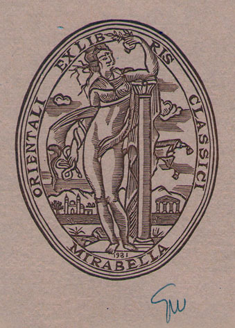 Orientali Exlibris Classici Mirabella