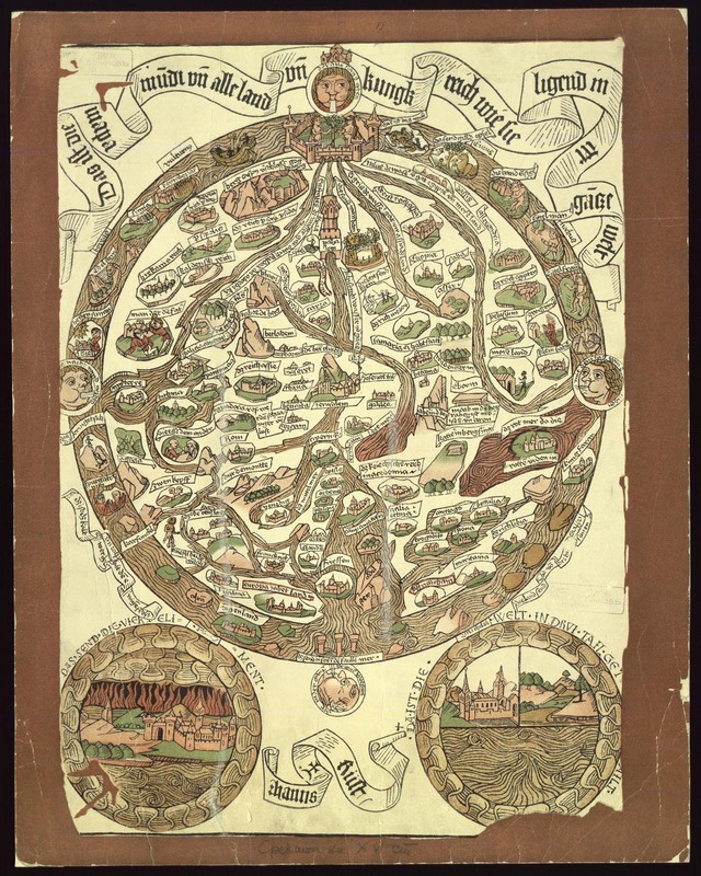 Das ist die Mapamundi und alle Land un Kungkreich wie sie ligend in der ganze Welt, [1480]