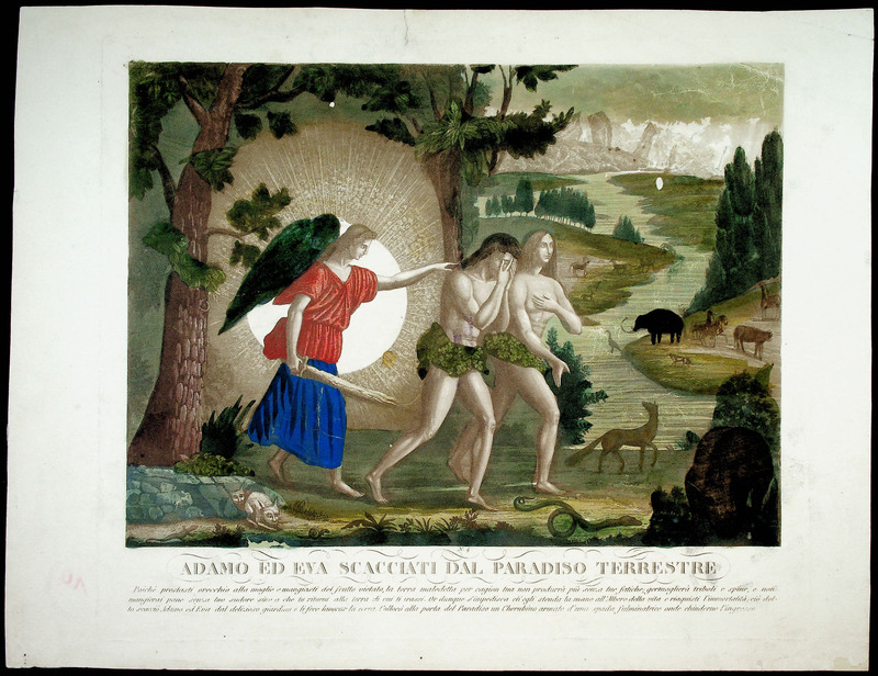 Adamo ed Eva scacciati dal Paradiso Terrestre