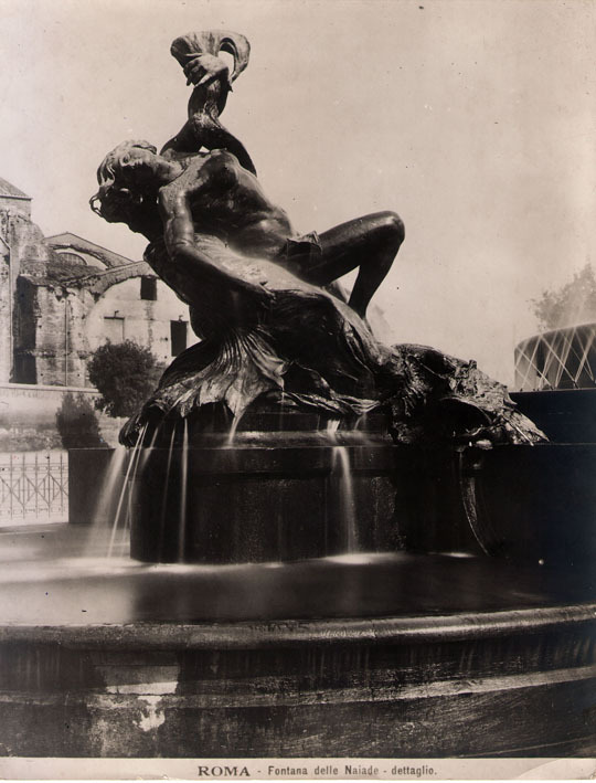 Roma. Fontana delle Naiade-dettagli