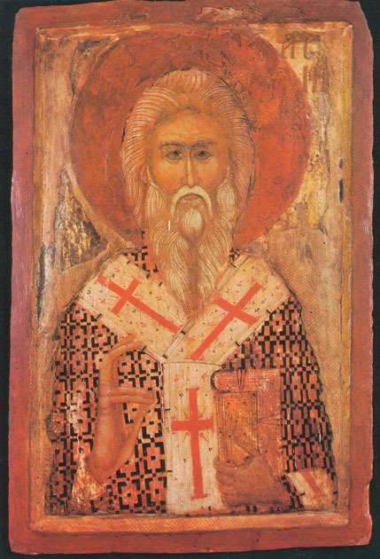 St  Arsenius a 14 th-15  th century icon