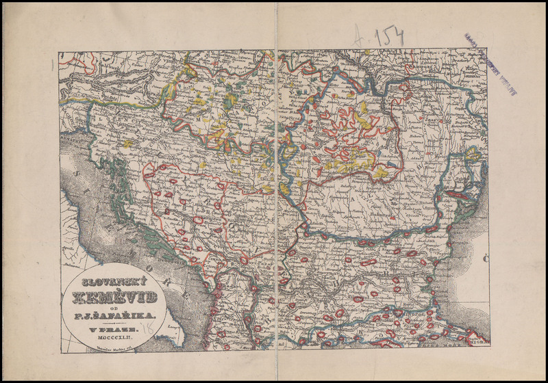 Slovansky zemevid od P. J. Safarika