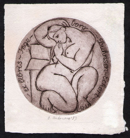 Exlibris Ingeborg Duhnsen - Eckert
