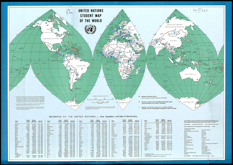 United nation student map of the World