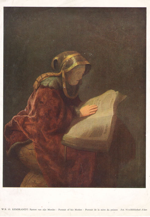 Portrait of his mother