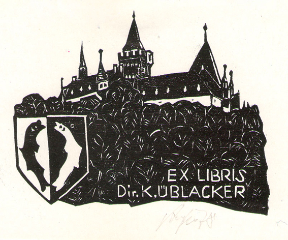Exlibris Dir. K. Ublacker