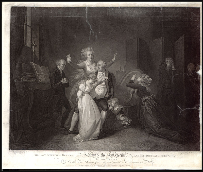 The Last interview between Lewis the Sixteenth and his disconsolate family