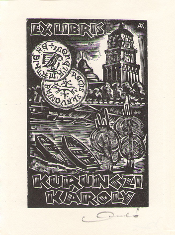 Exlibris Kurunczi Karoly