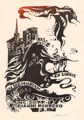 Exlibris in memoriam Gianni Mantero