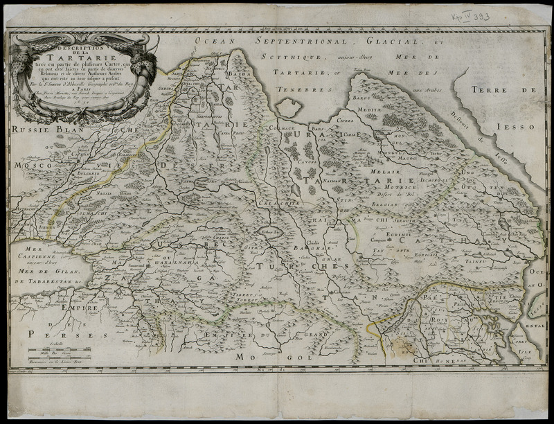 Description De La Tartarie tiree en partie de plusiurs Cartes, qui en ont este faictes en parte diverses Relations et de divers Autheurs Arabes . . .