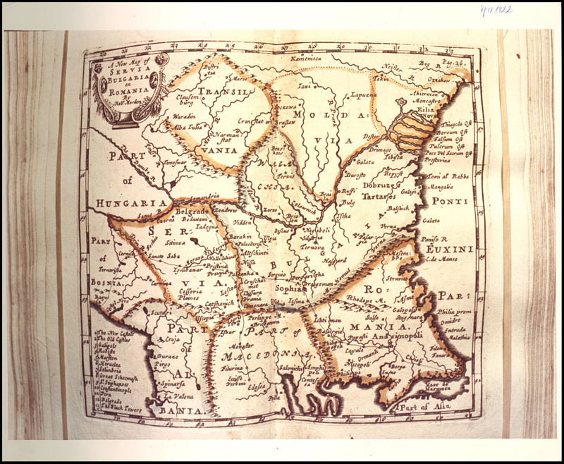 A new map of Servia, Bulgaria em Romania