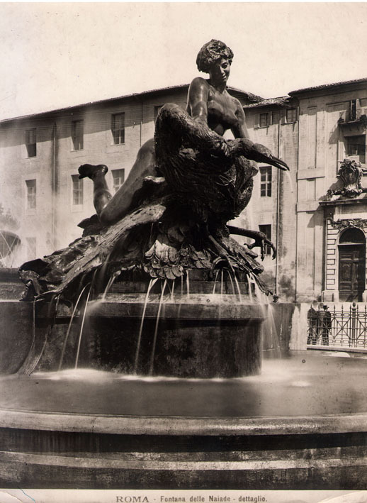 Roma. Fontana delle Naiade-dettagli